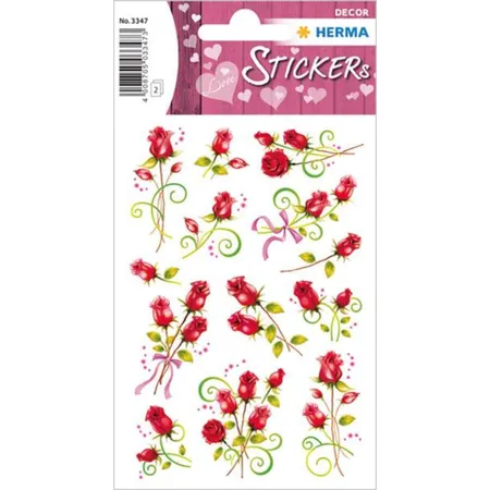 HERMA Decor-Sticker Rosen 84x120 mm, Folie, 2 Blatt