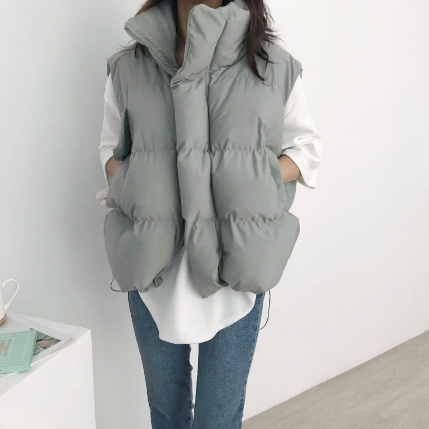 Coris - Gewatteerd vest met kraag