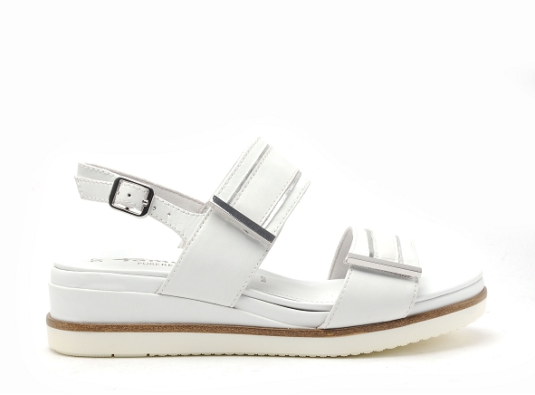 Tamaris nu pieds plats femme 28217 42 blanc