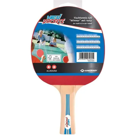 New Sports TT-Set, 2 Schläger, 3 Bälle, inkl. Netz