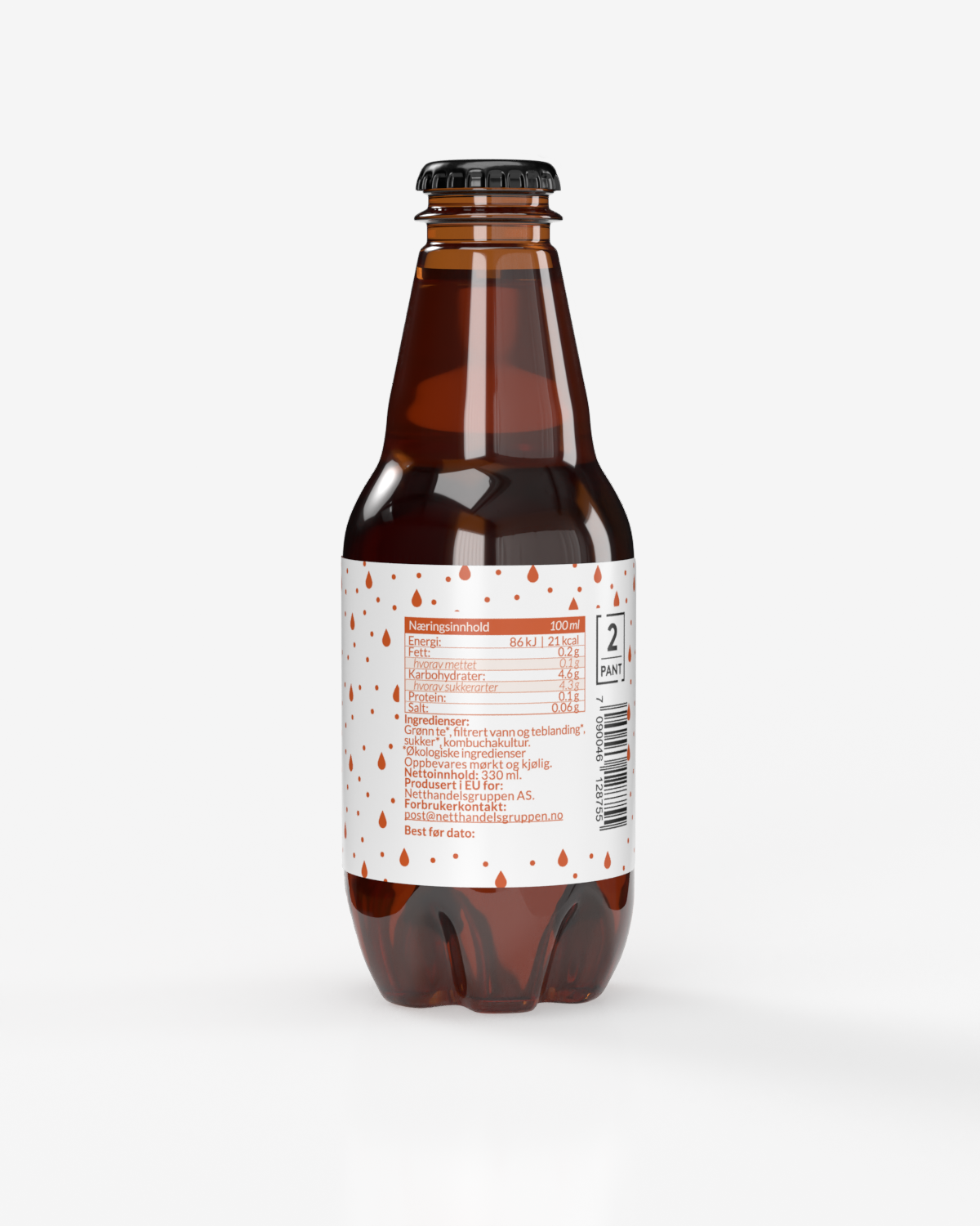 SunnRask Økologisk Kombucha Original 330ml
