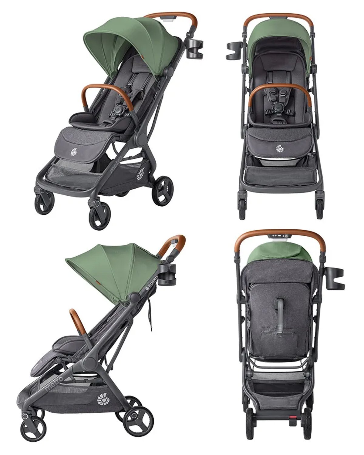 Metro 3 Deluxe Reisevogn, Premium – Kompakt Reisetrille | Fra Nyfødt til 22 kg/4 år