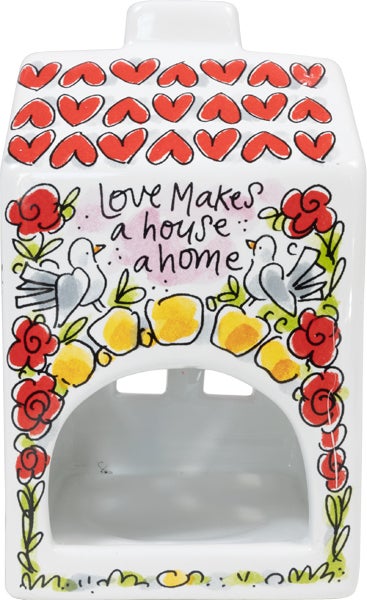 Blond Amsterdam waxinelichthouder Blond Love multi 8 x 8 x 14 cm