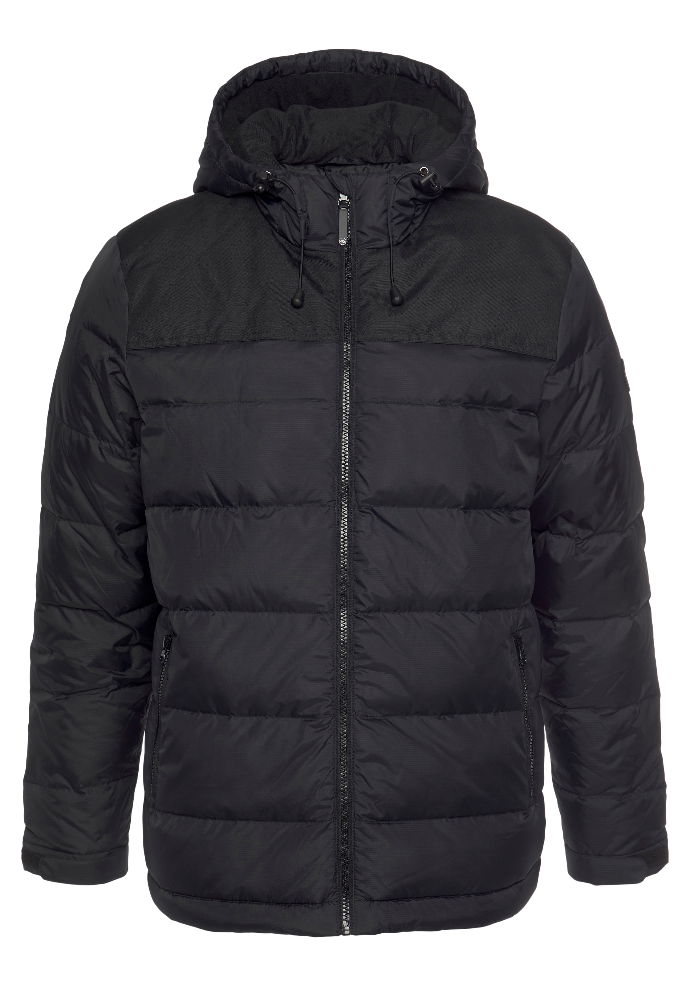 Polarino Daunenjacke mit Kapuze für den Winter,  aus leichtem Webmaterial