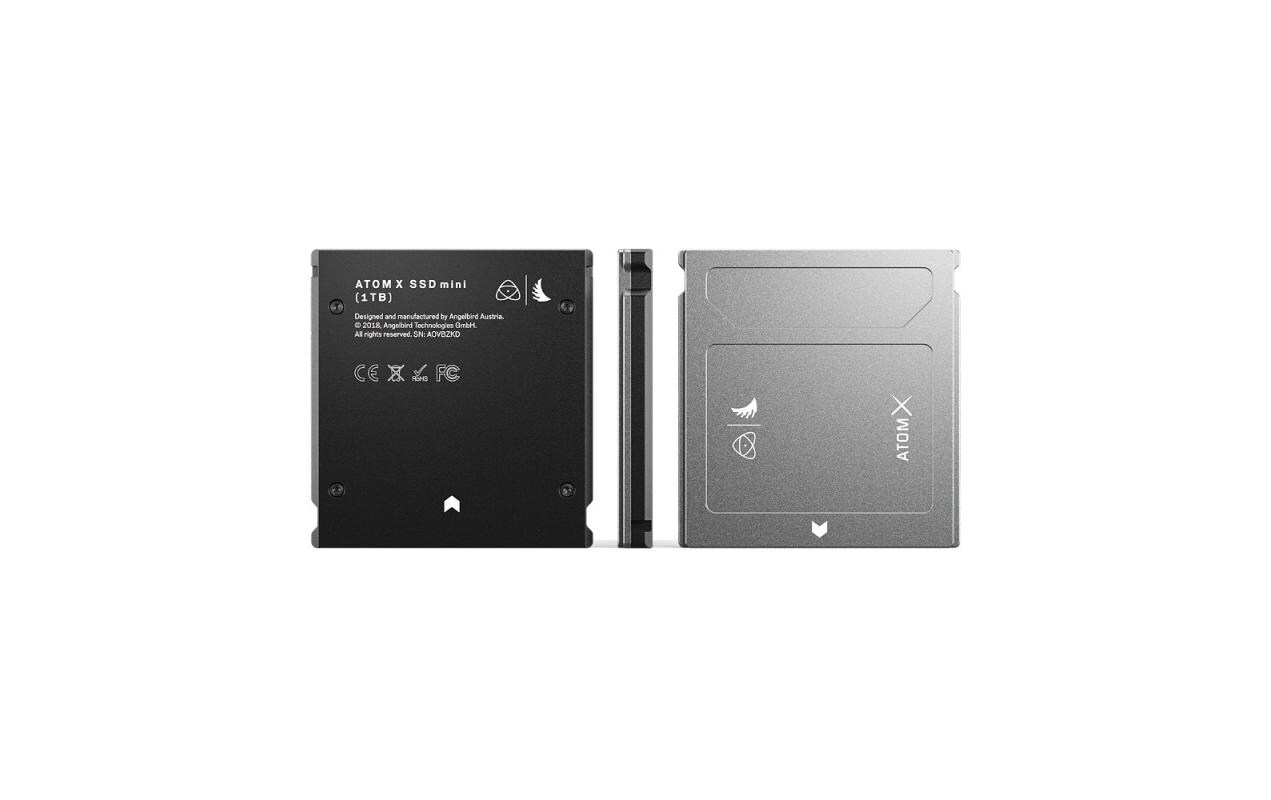 Festplatte ATOM X SSDmini 1 TB by Angelbird<br>AtomX SSDmini mit 1 TB Kapazität – für bis zu 8K30p ProResRAW zertifiziert