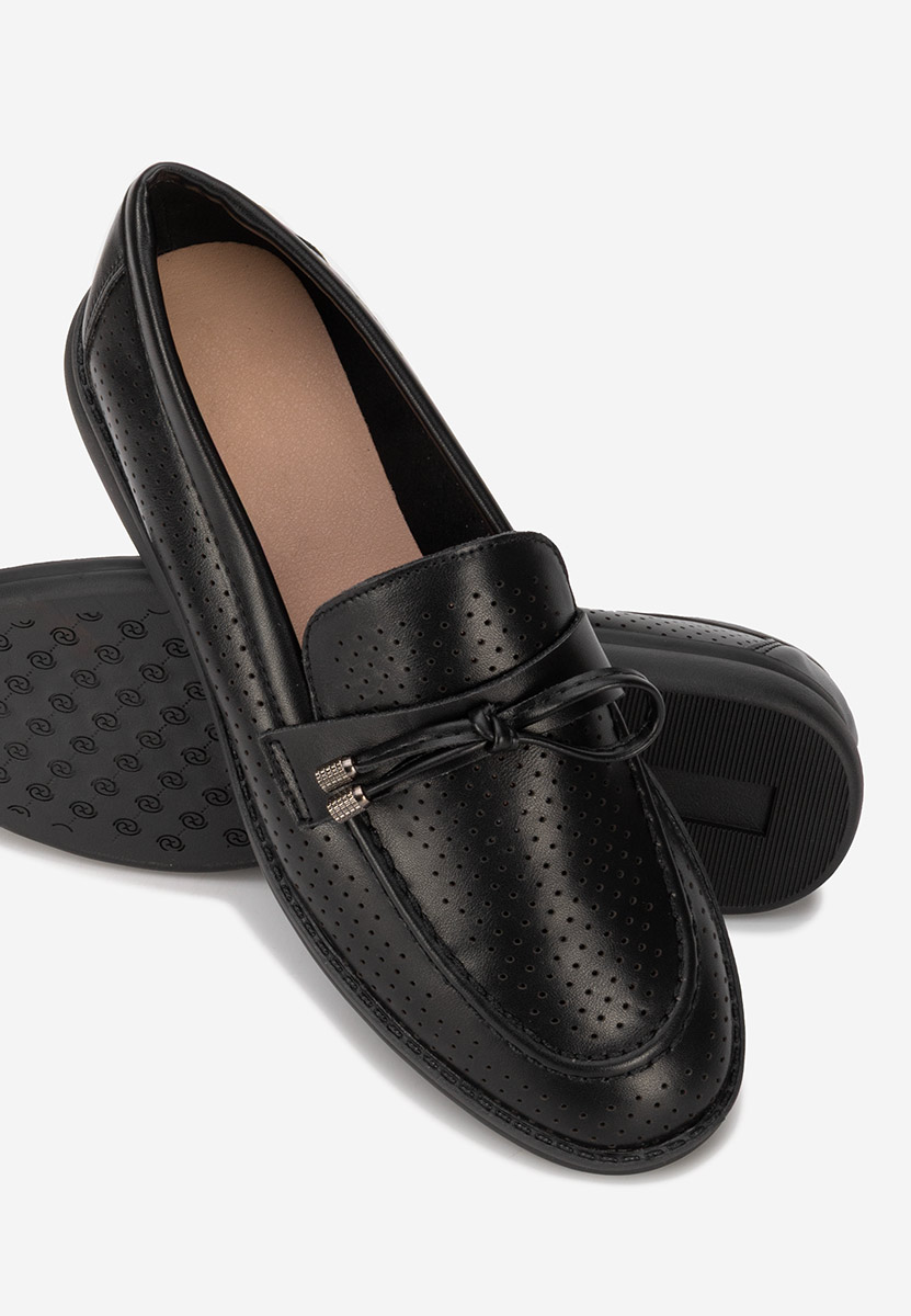 Mocassins femme noirs Morvana V3