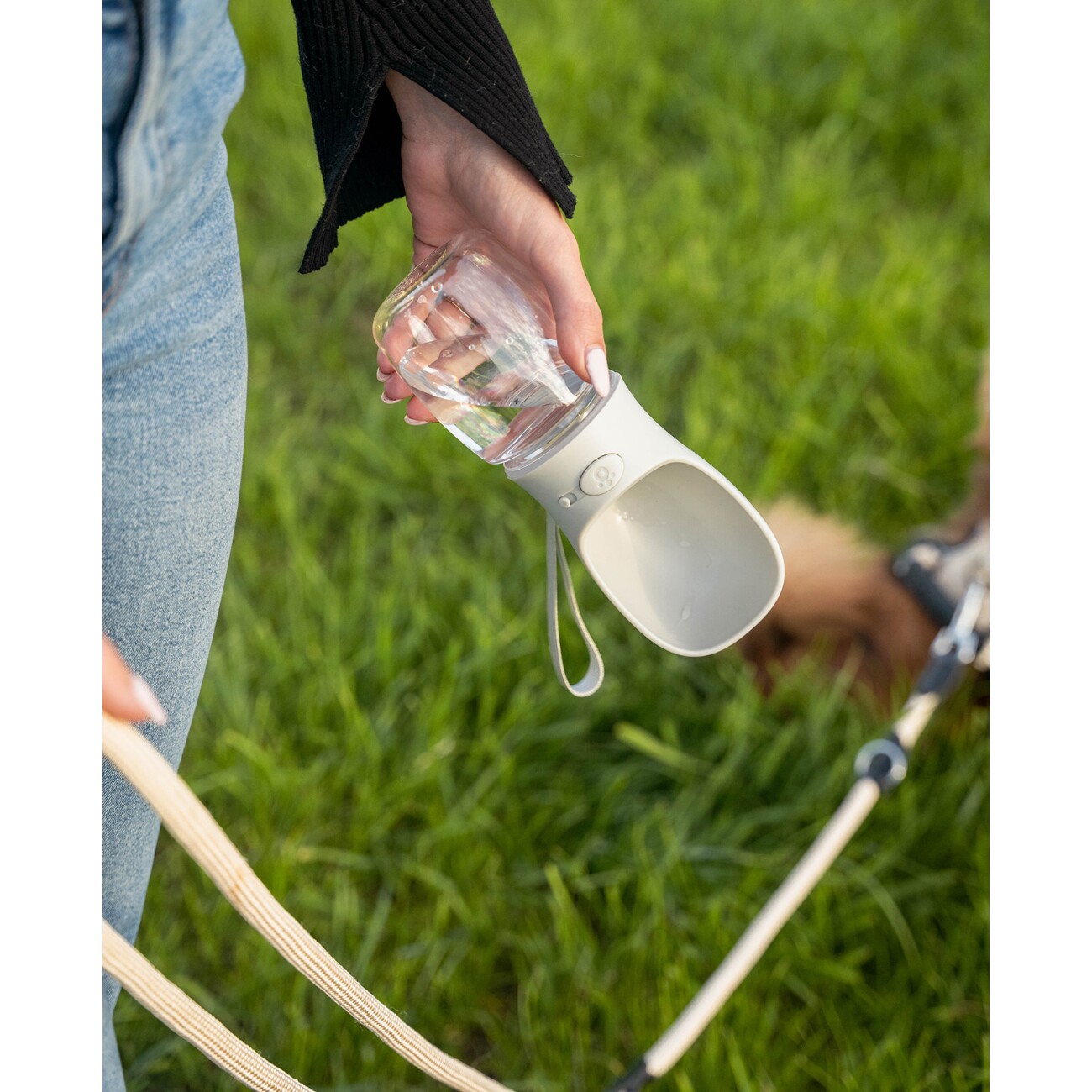 Lionto Hundetrinkflasche für Unterwegs