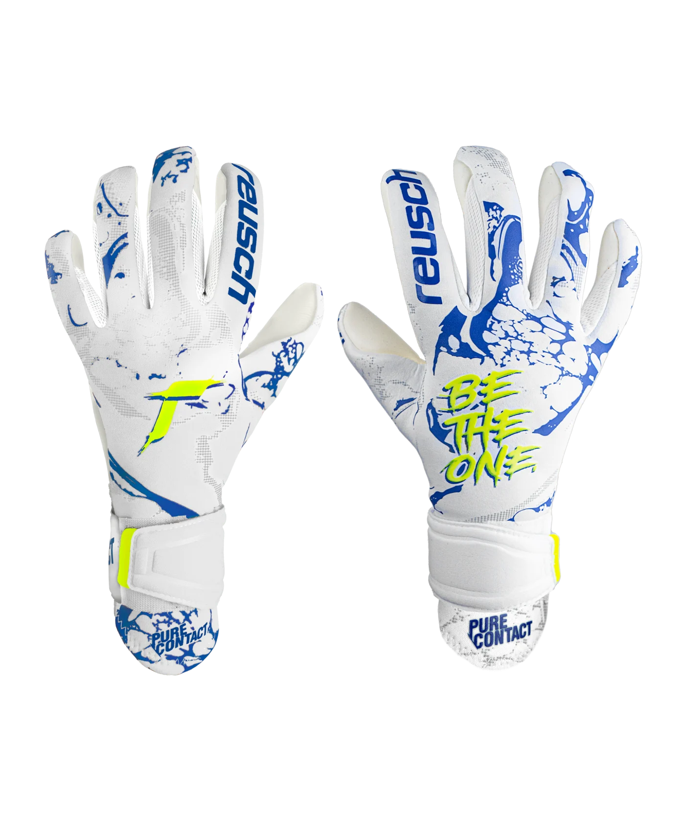 Reusch Pure Contact Silver TW-Handschuhe Kids Weiss Blau F1089