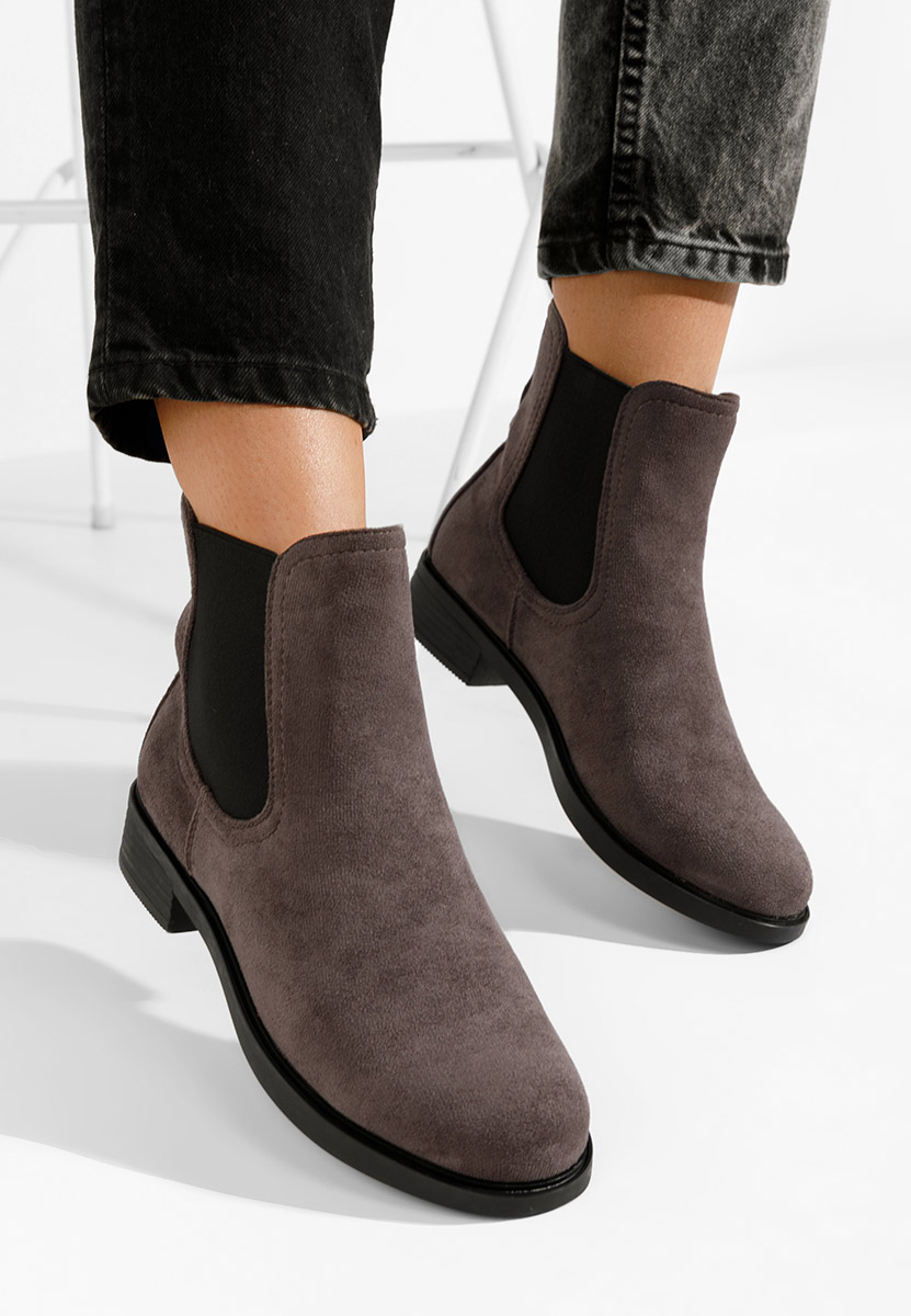 Bottines chelsea femme gris Zelmira