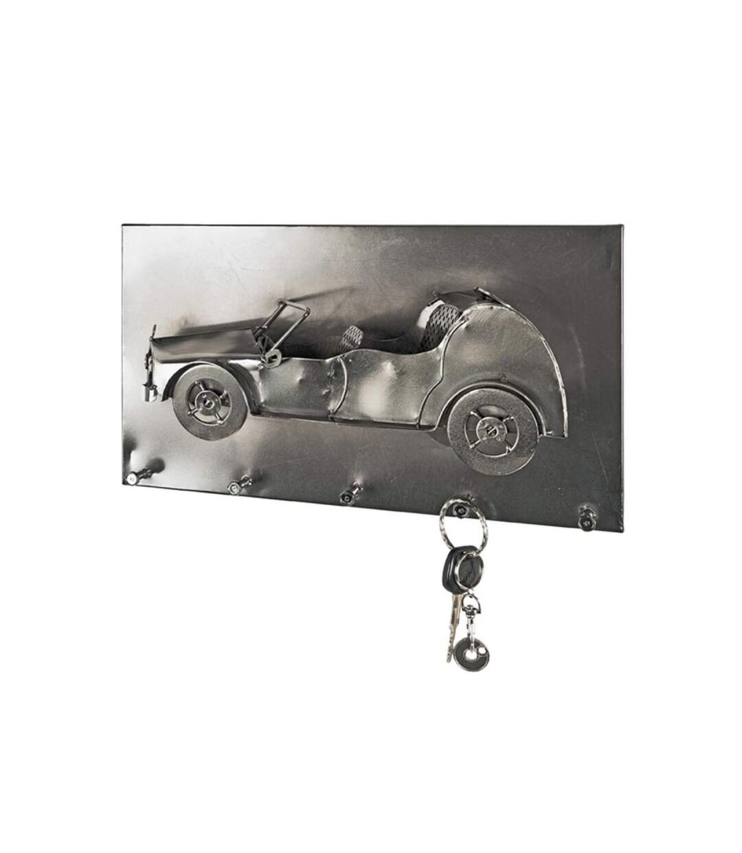 Paris Prix - Patère Murale Vintage traction 35cm Argent