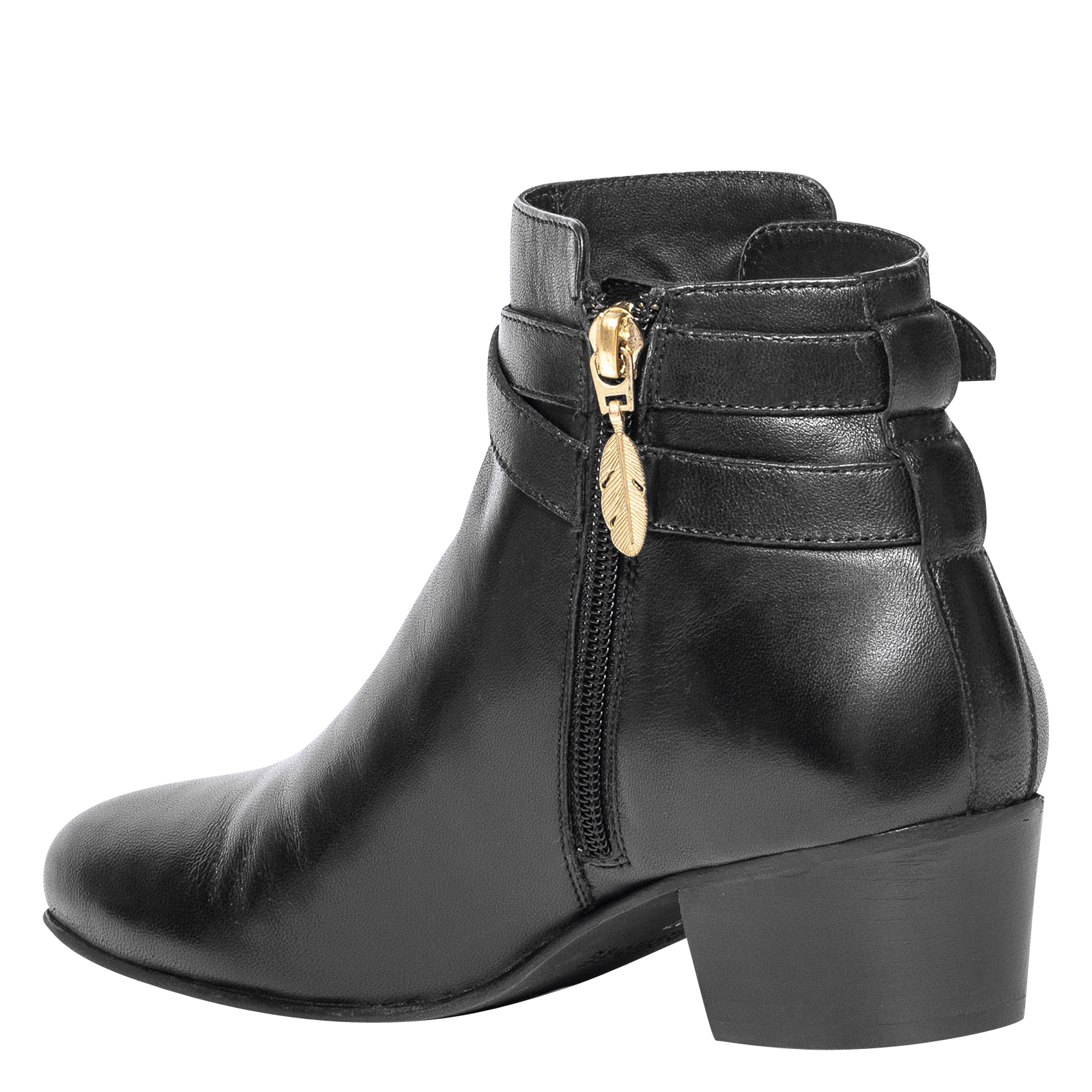 MEXICO - Boots à talon en cuir | Noir