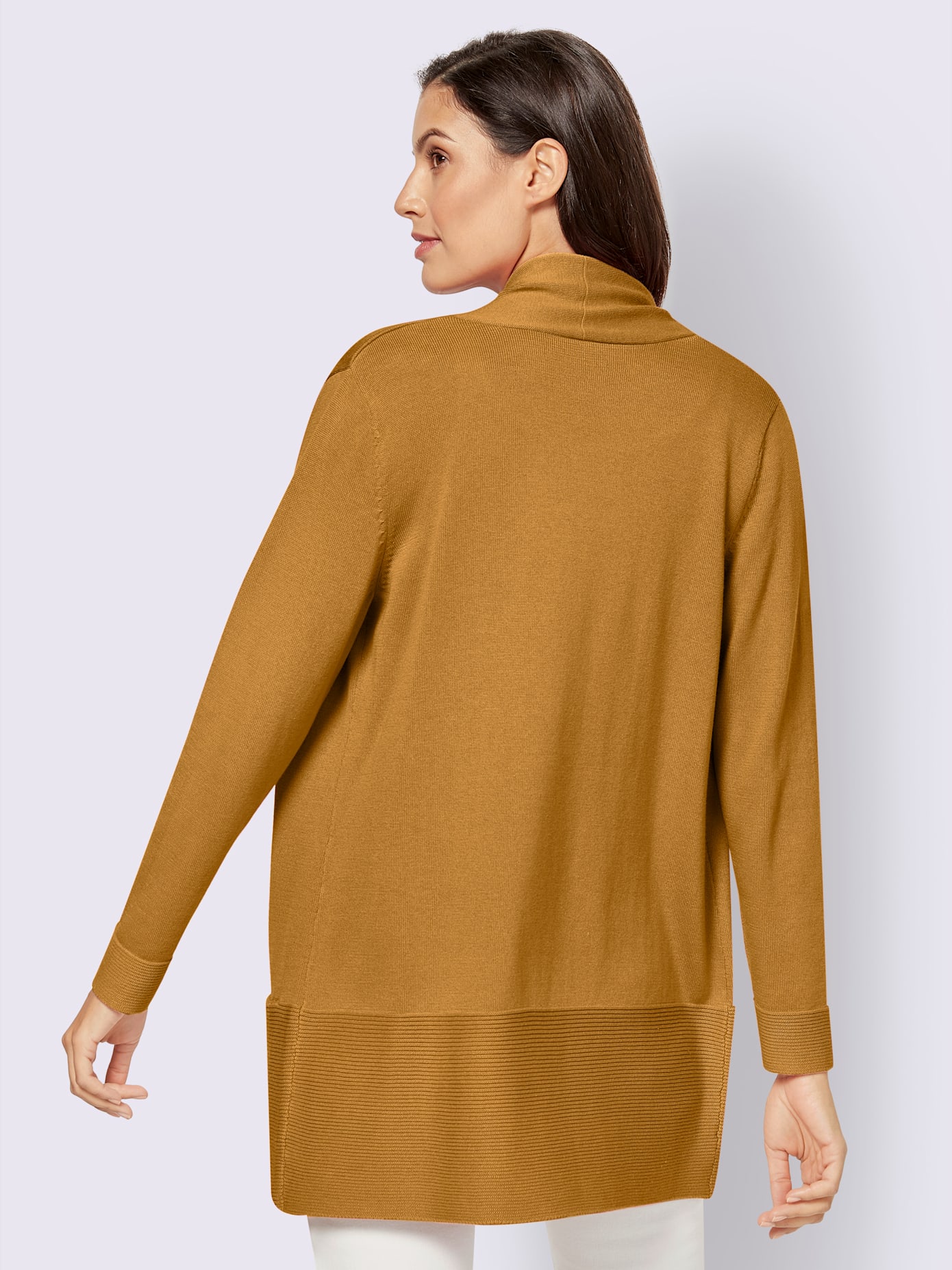 Veste longue en tricot 100% coton pima