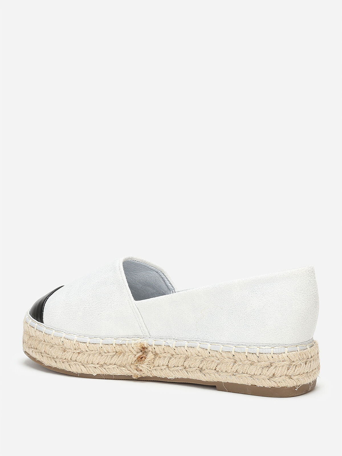 Espadrilles pailletées à plateforme- Argenté
