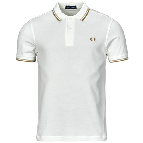 Fred Perry - TWIN TIPPED FRED PERRY SHIRT - Blanc / Beige