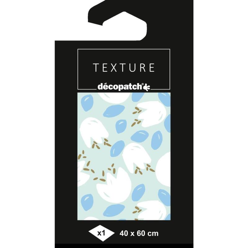 Papier Texture Décopatch n°845 -1 feuille 40x60cm - Bleu