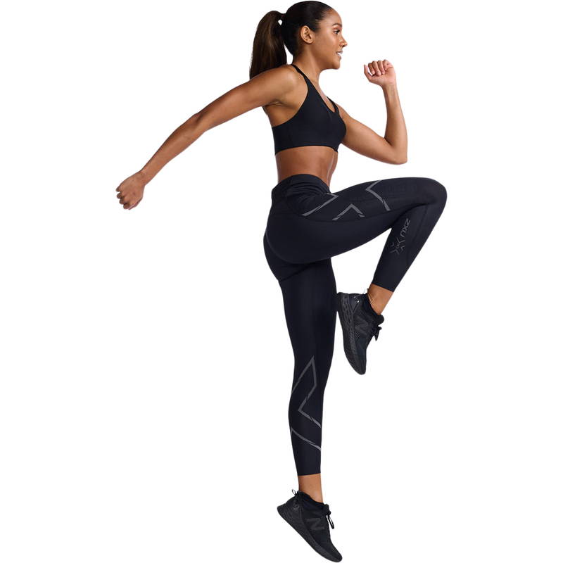 2XU Light Speed Mid-Rise Kompressions Løbetights Dame
