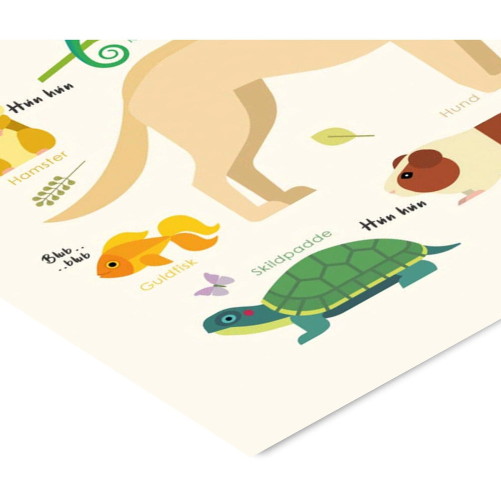 Køb Poster & Frame Citatplakat - Kæledyr – Børneplakat