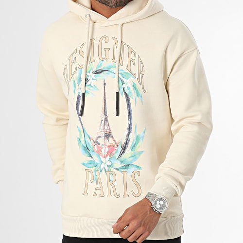 Sweat Capuche Beige