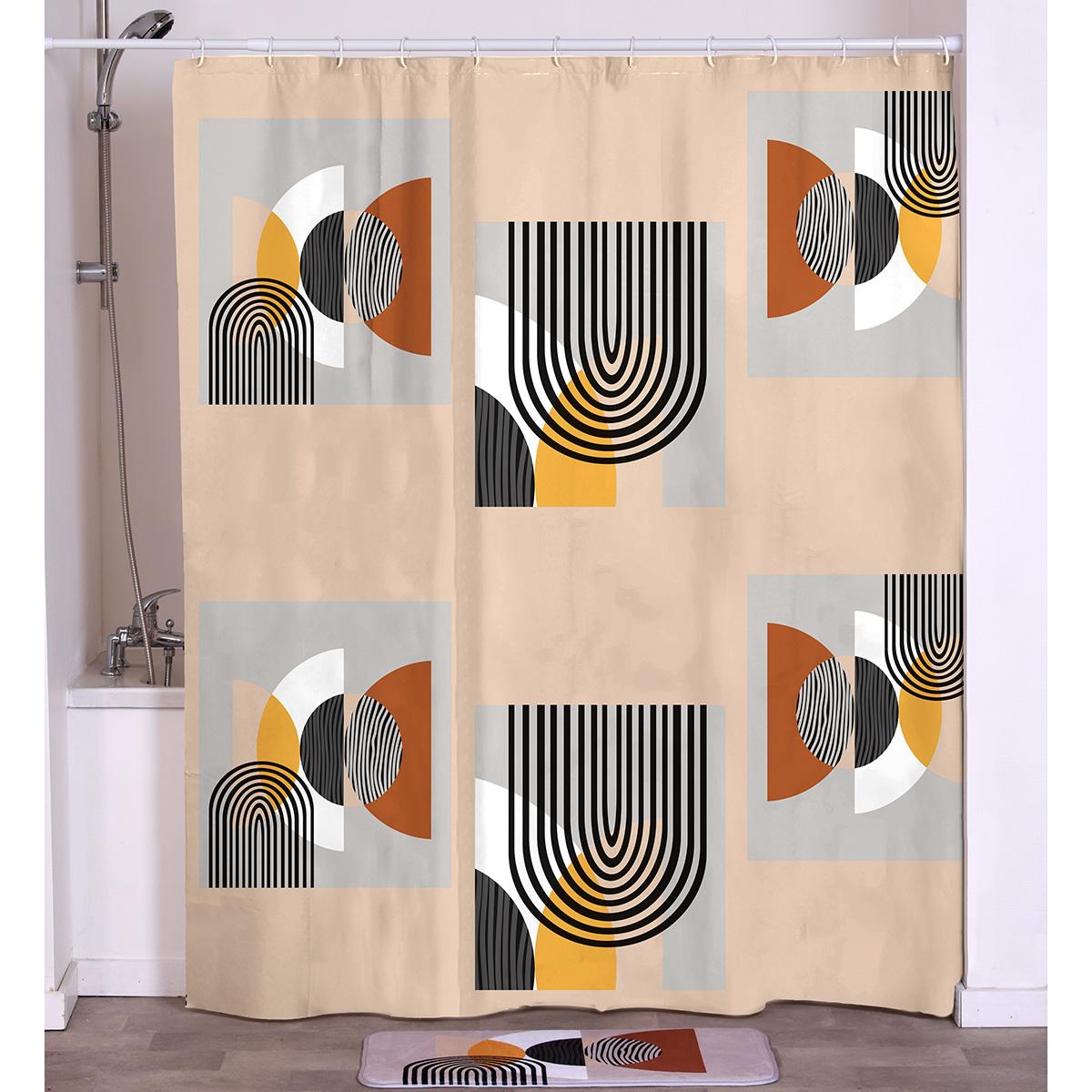 RIDEAU DE DOUCHE 180X180CM TRENDY