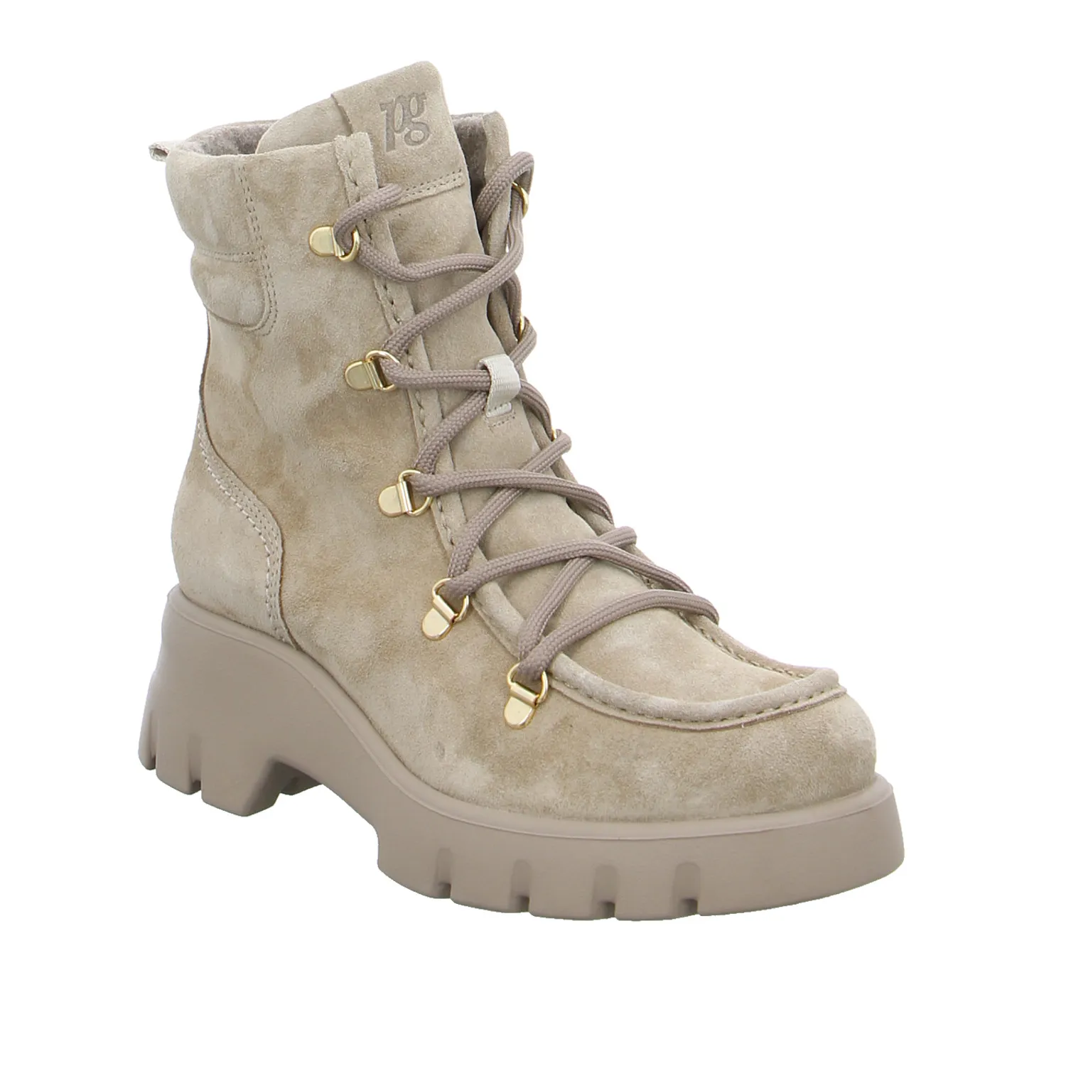 PAUL GREEN Boot Beige Leder