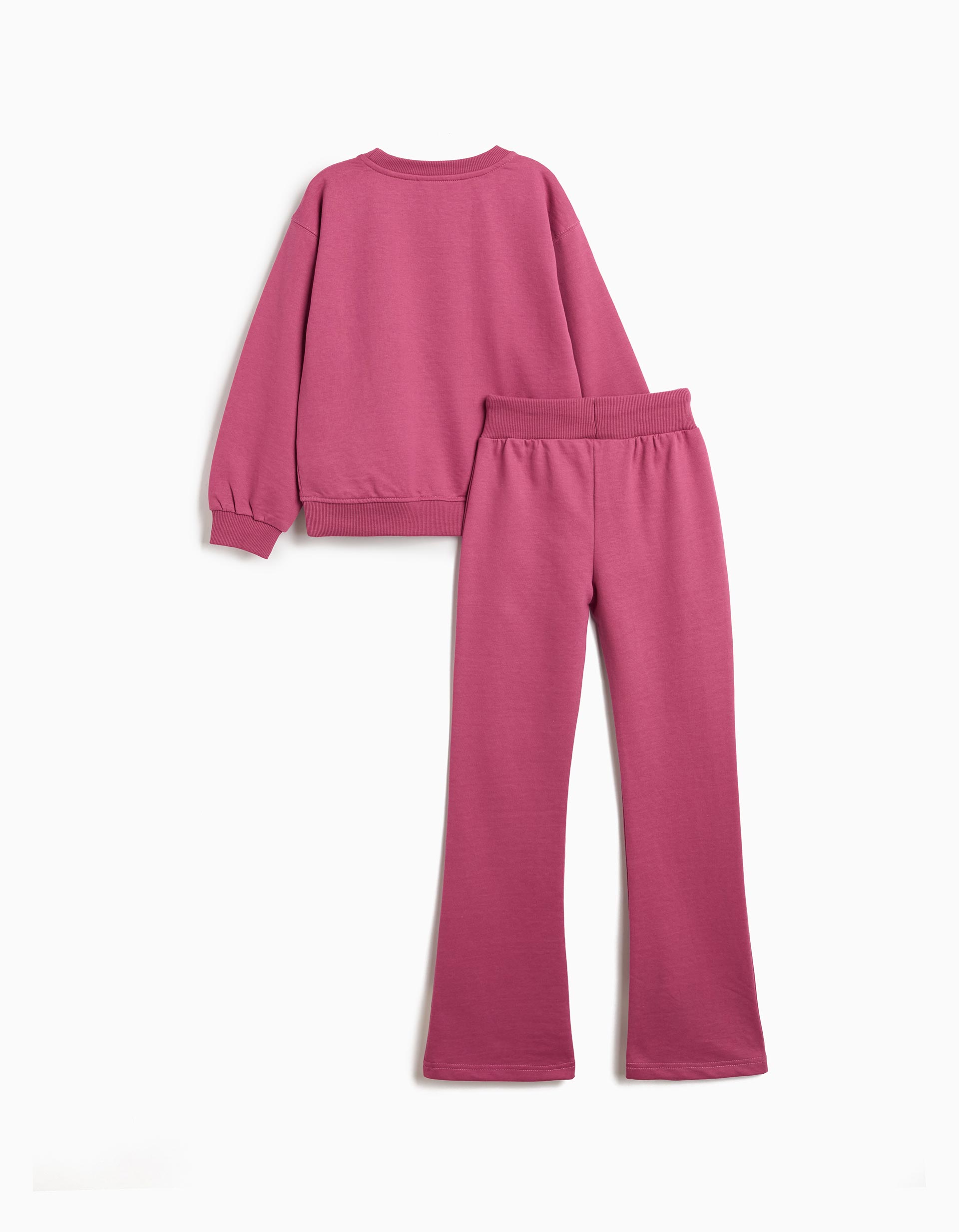 Conjunto de Jogging Felpa, Menina, Rosa Escuro