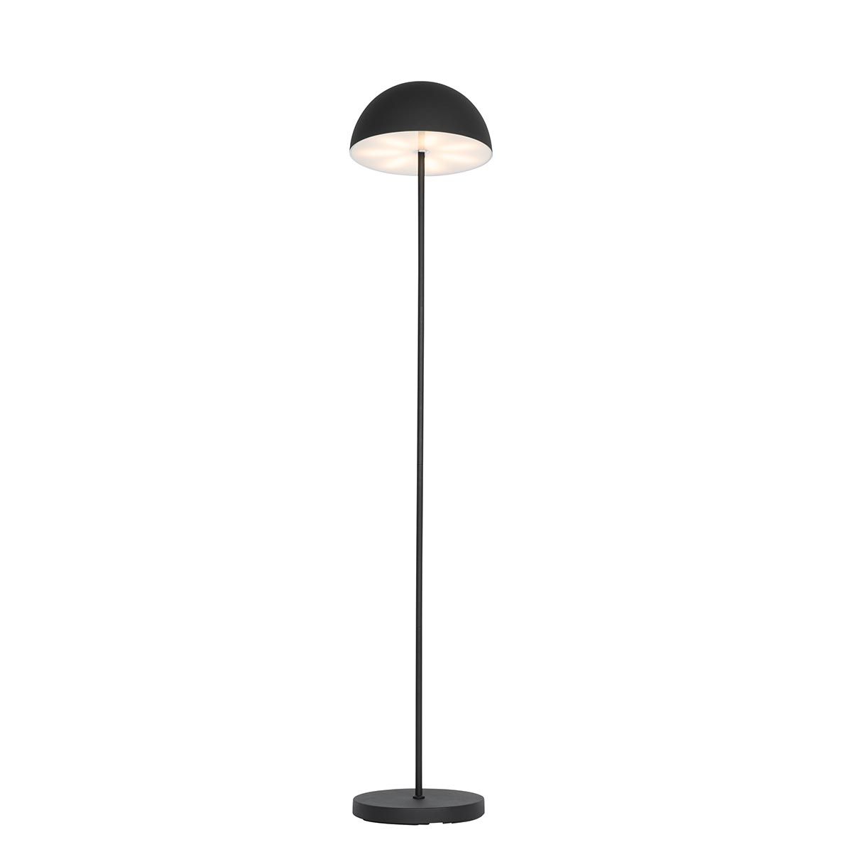 Buiten vloerlamp mushroom zwart oplaadbaar 3-staps dimbaar - Keira