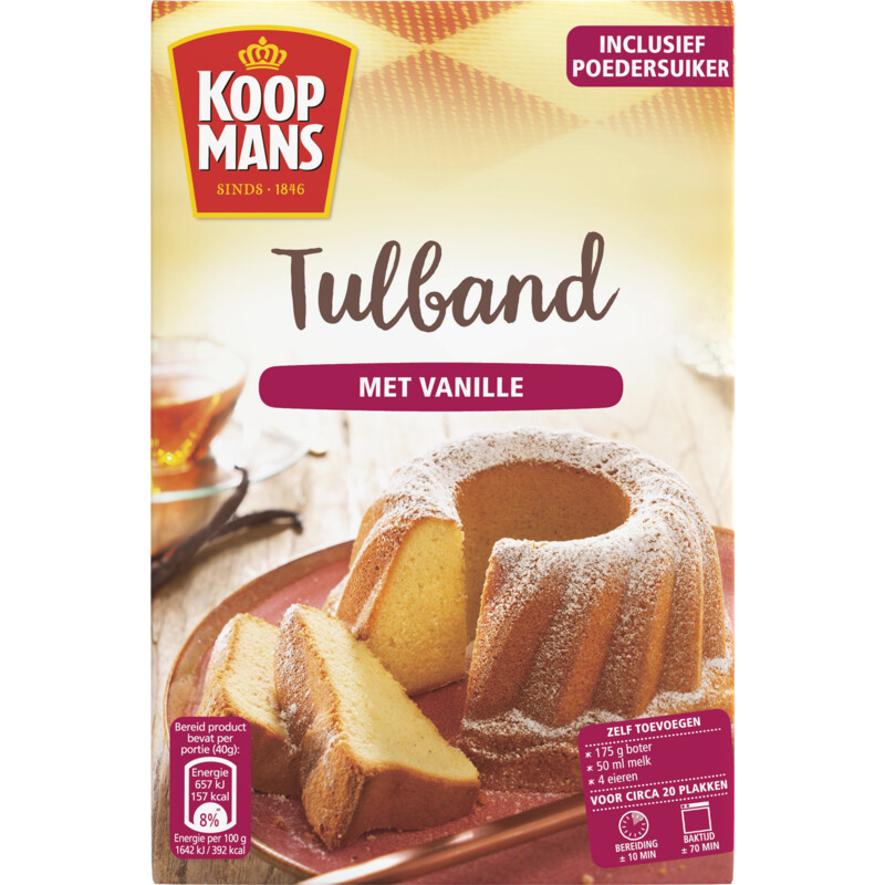 Koopmans Mix voor tulband cake