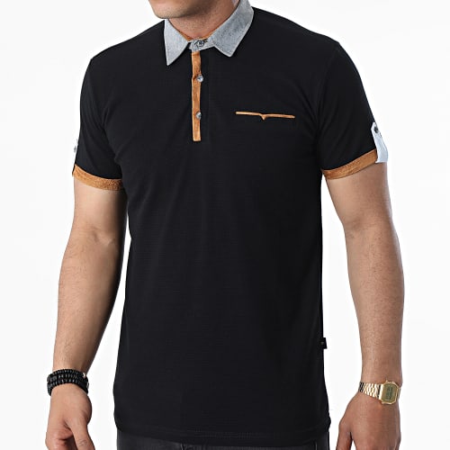 Polo A Manches Courtes JP-850 Noir