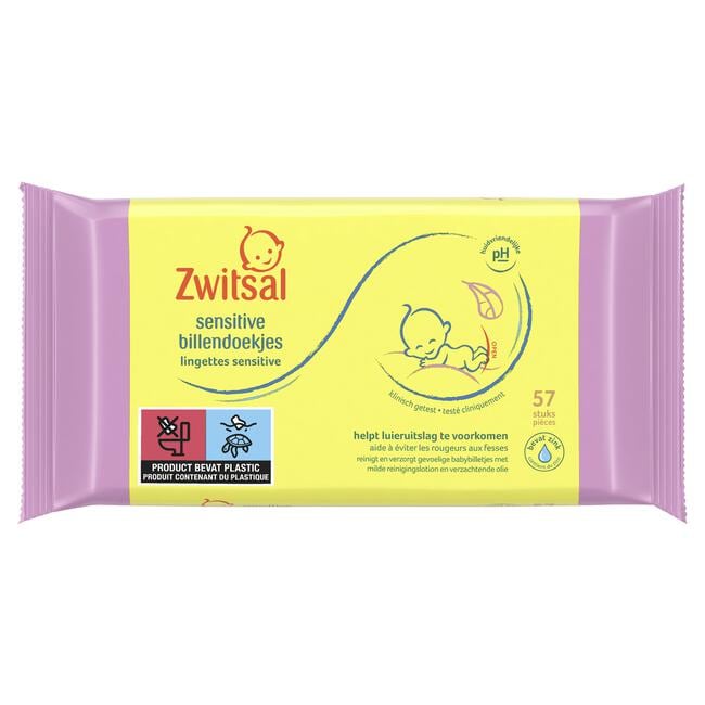 Zwitsal Baby Sensitive Billendoekjes 57 stuks
