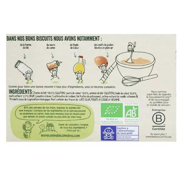 Biscoito Blédina Organic Harvests My First Biscuit 150g