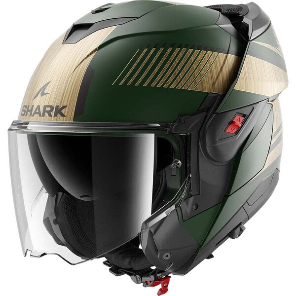 Shark - Casque Oxo Sikter Or / Kaki / Noir / Mat