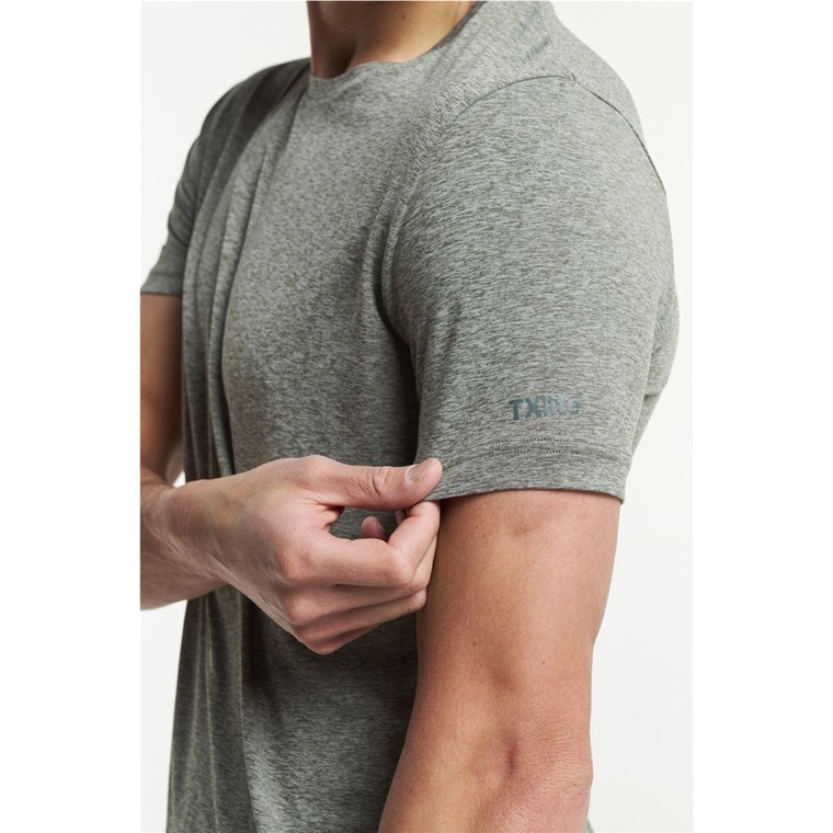 Tenson Txlite Tee Men Gray Green