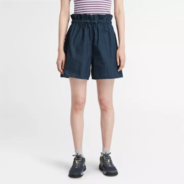 Short d'été utilitaire pour femme en bleu marine