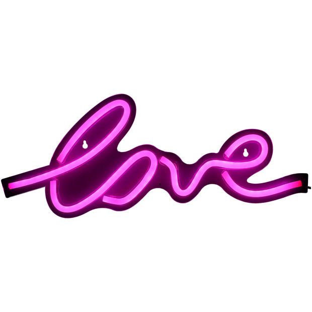 Neon licht op batterij - Love