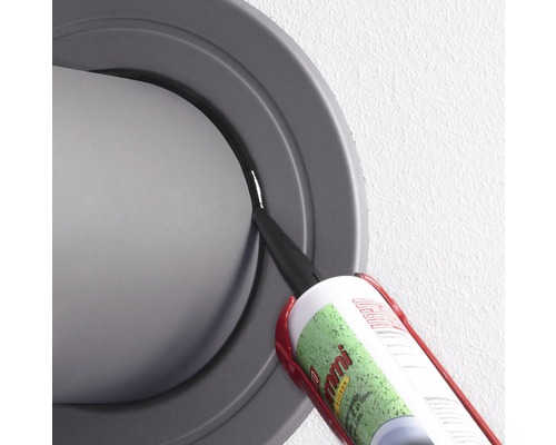 Lugato Hogetemperatuursilicone, rubberachtig, zwart, 310 ml