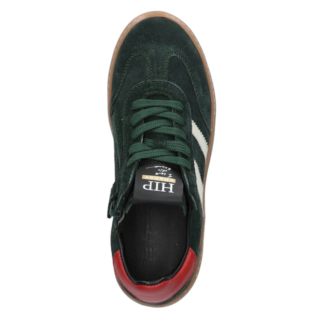 Hip suède sneakers donkergroen