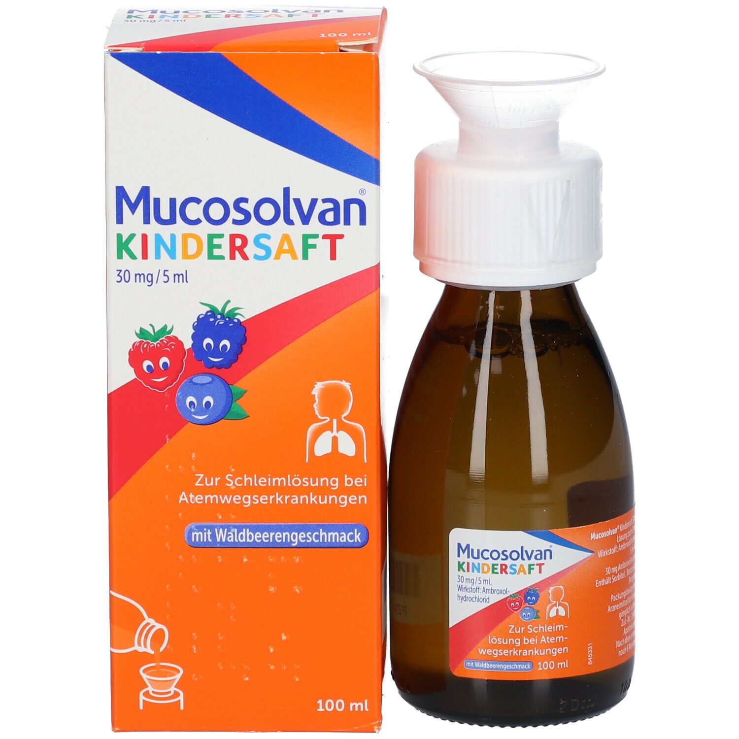 MUCOSOLVAN Kindersaft, Schleimlöser bei Husten, Hustenlöser