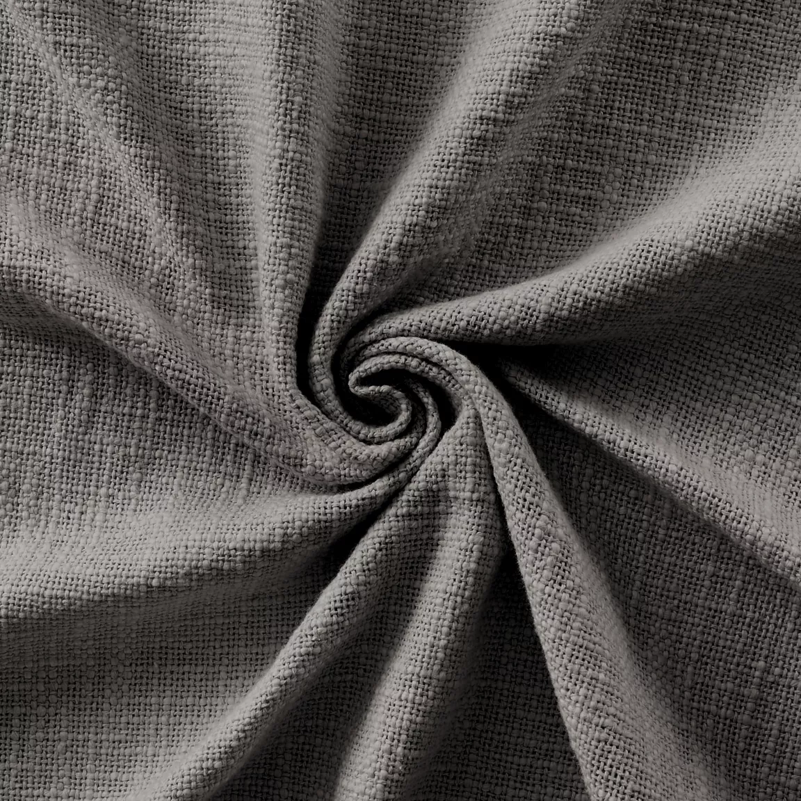 Rideau coton ajustable (140 x max 270 cm) Sixtine Gris ardoise