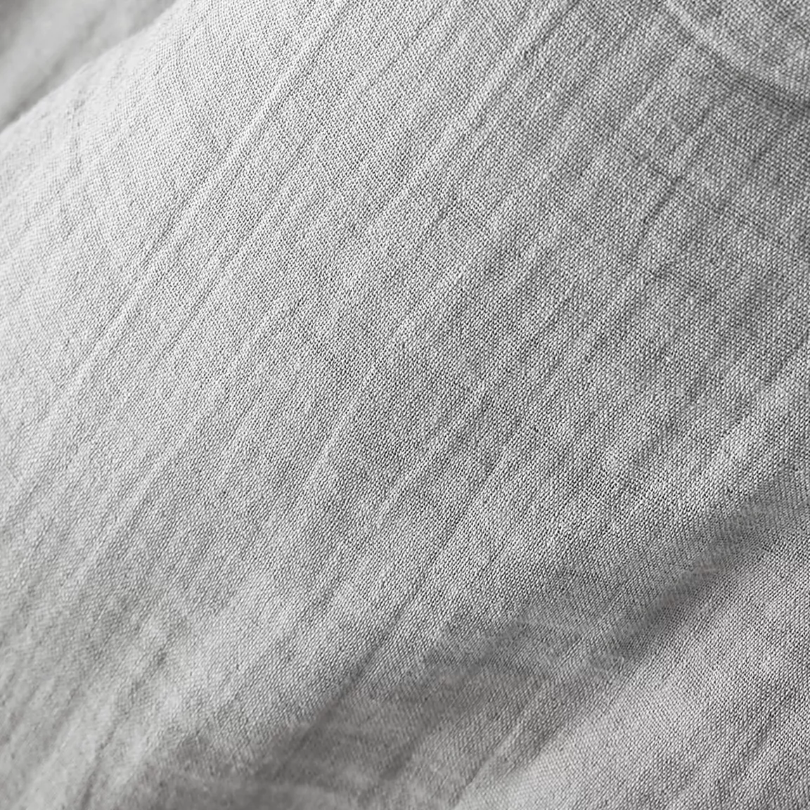 Rideau gaze de coton ajustable (140 x max 300 cm) Gaïa Gris nuage