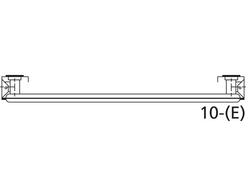Rotheigner ventielradiator type E (10) 6-weg (rechtsonder of zijkant) 500 x 400 mm wit met montagebeugels