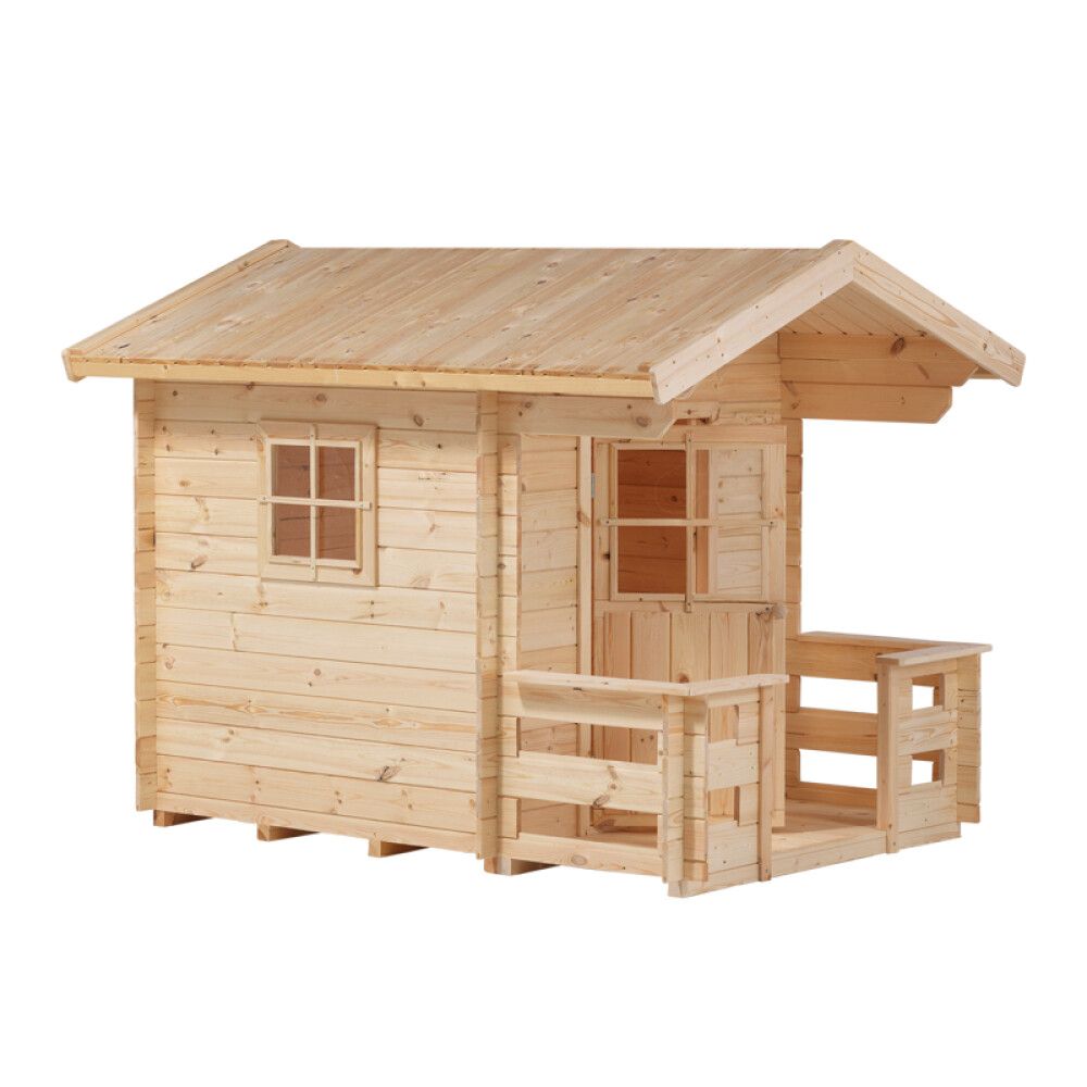 LEKEHUS PLUS 134X134CM + 58CM TERRASSE INKL. TAKPAPP