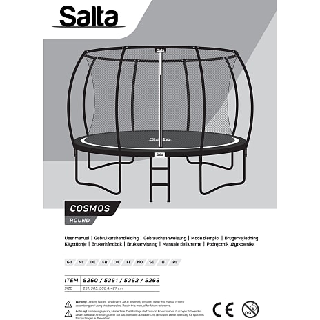 Salta Cosmos havetrampolin Ø: 366cm