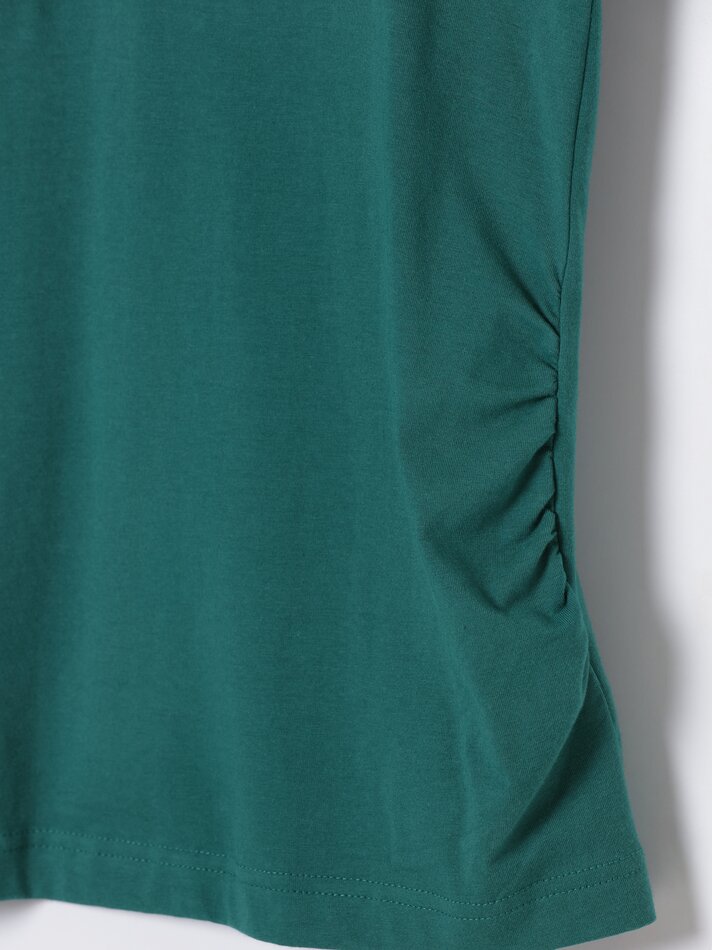 Camiseta de maternidade de manga curta - Verde Escuro