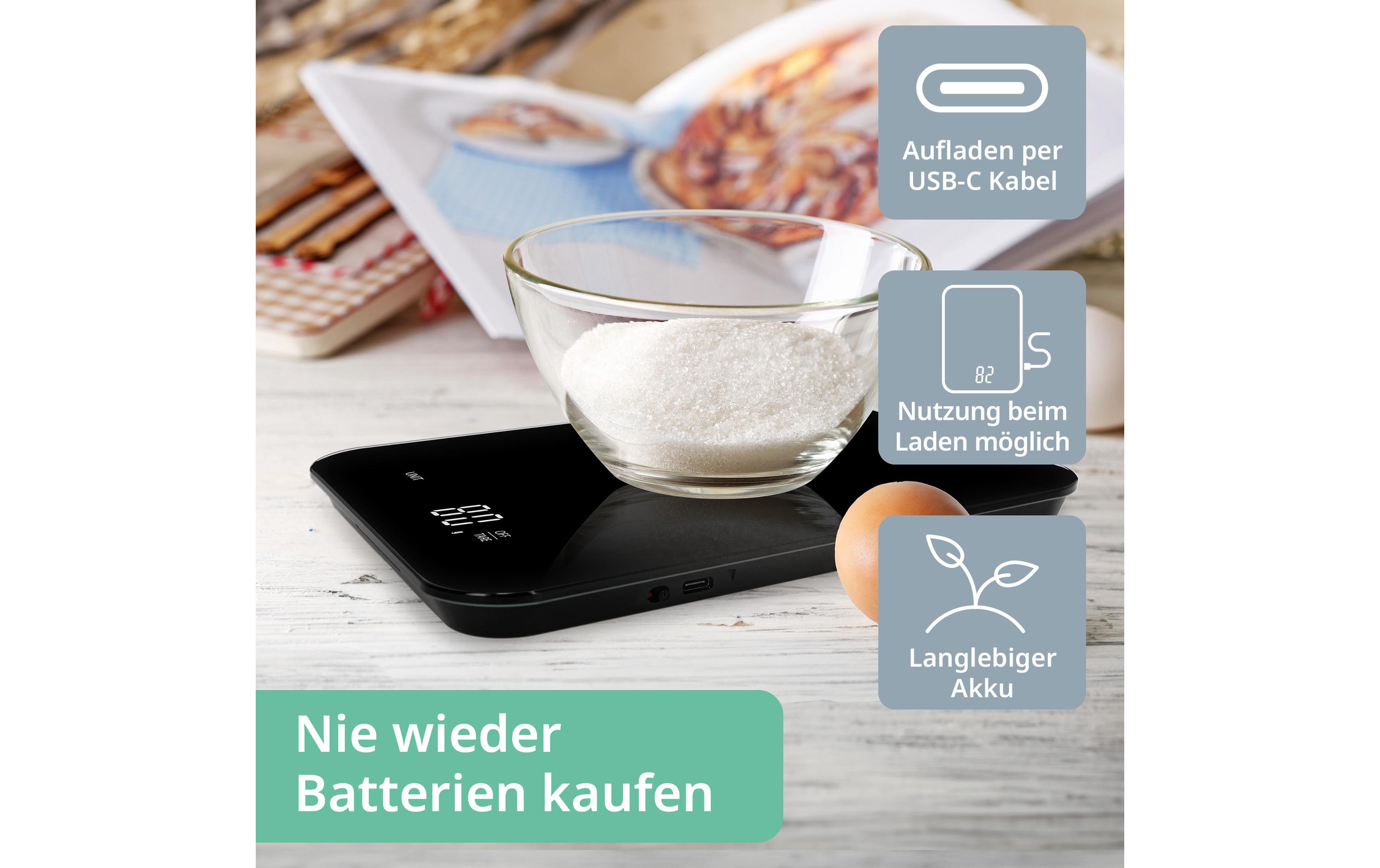 Küchenwaage Tessa SchwarzDigitale Küchenwaage