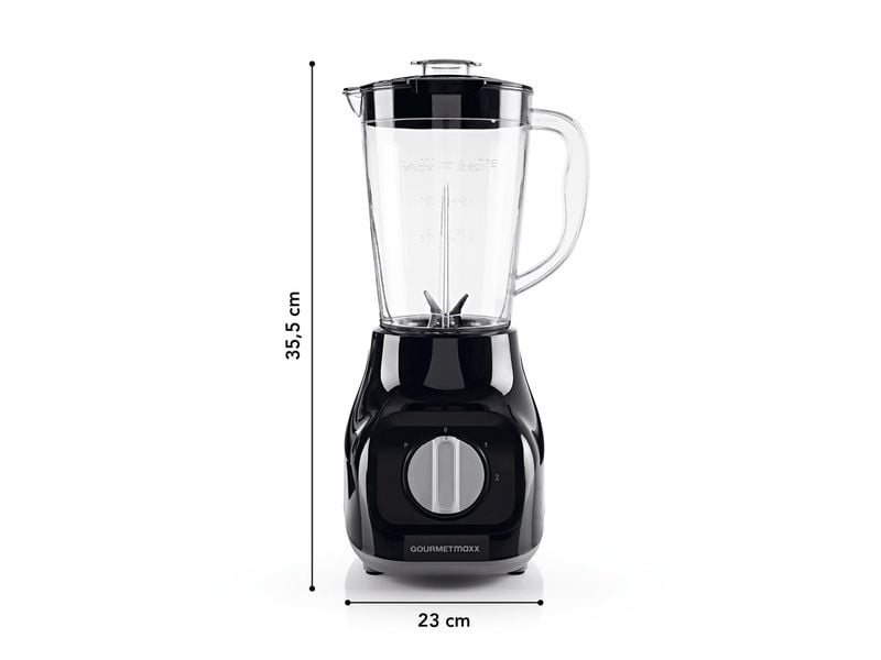 GOURMETmaxx Standmixer Schwarz Standmixer mit 350 Watt