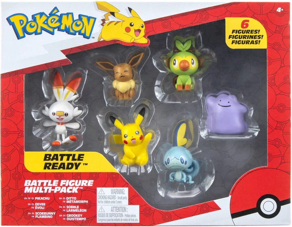 POKEMON - PACK DE 6 FIGURINES