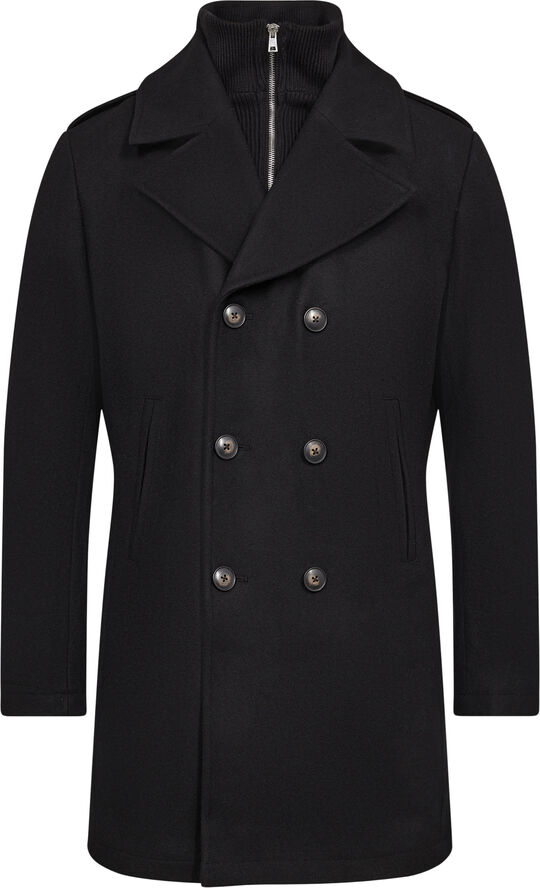 Bruun & Stengade BS Buckland Slim Fit Coat Black