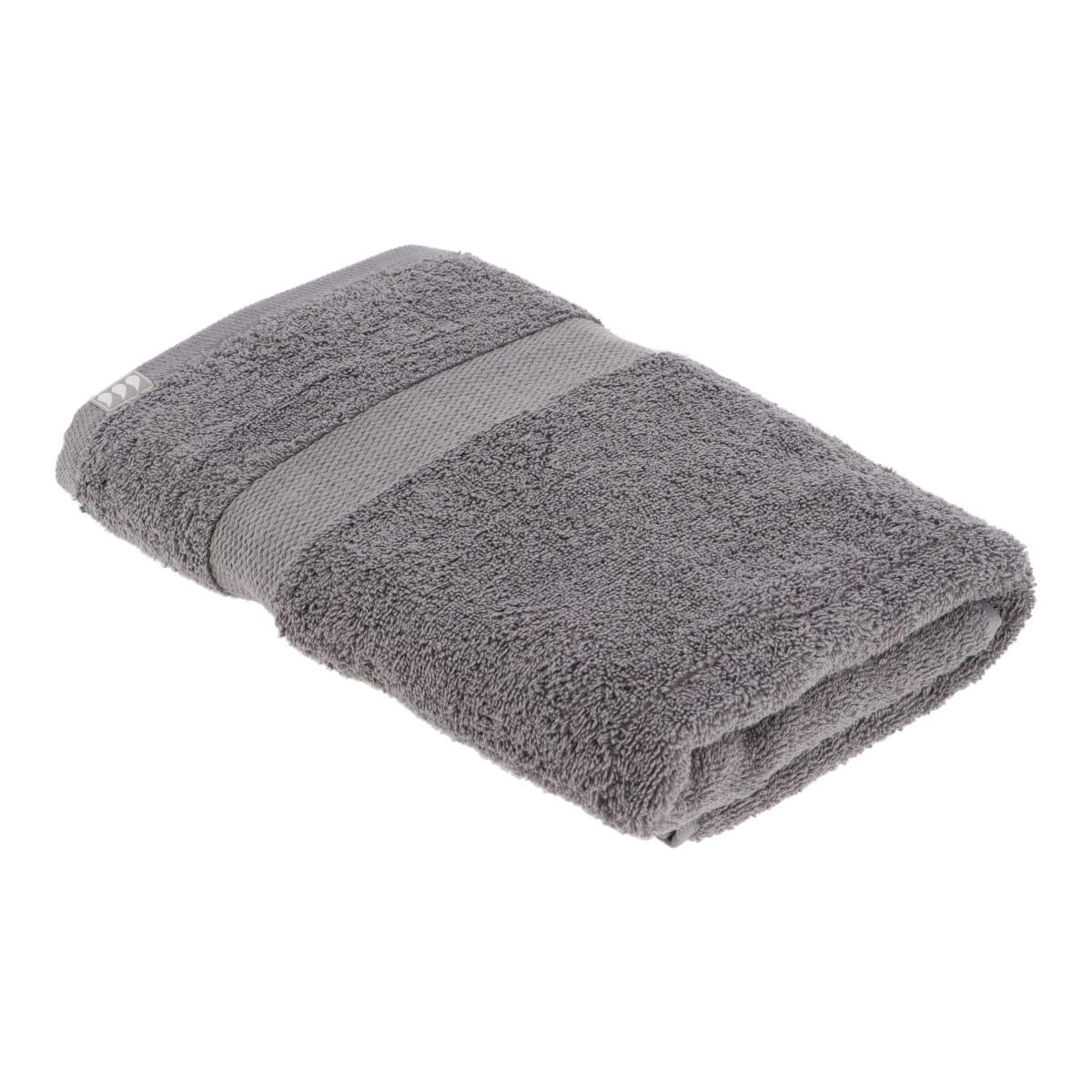 SERVIETTE BAIN 70X130CM COTON GRIS
