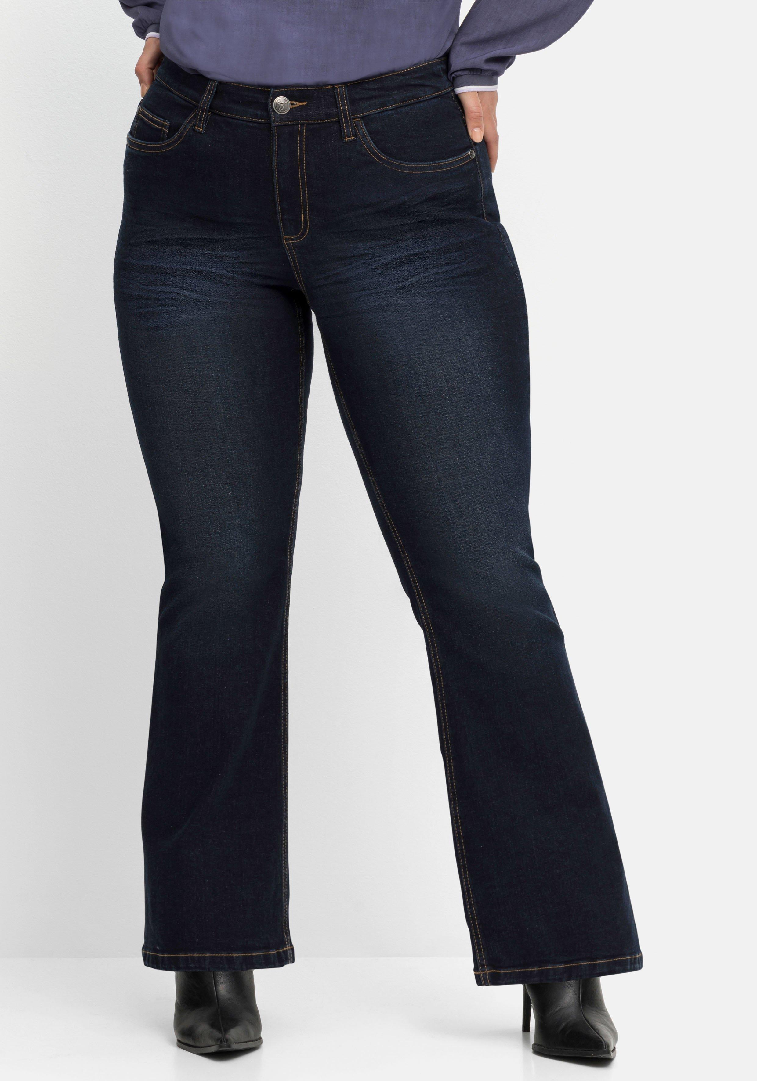 Bootcut-Jeans mit 3D-Catfaces