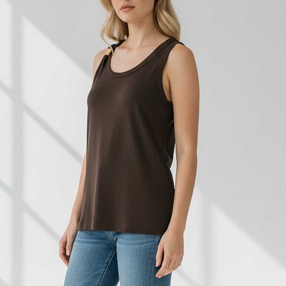 Top Femme marron
